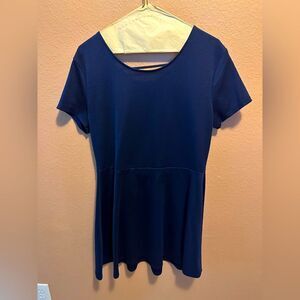 No Boundaries navy skater dress